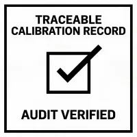 Calibration record badge